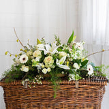 half casket funeral flowers
