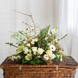 unity table wreath with white flowers picture without urn